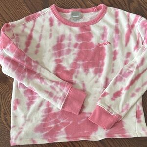 Bench Pink and White Tie-Dye Pullover